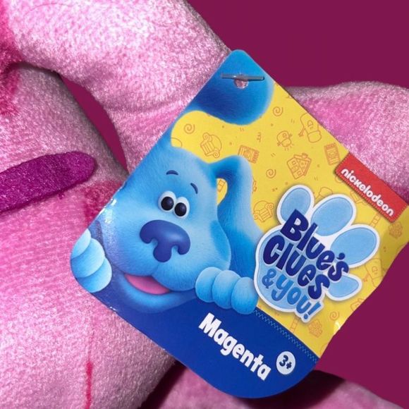 Blue’s Clues Magenta Best Friend with Glasses 11” Plush - Picture 4 of 5